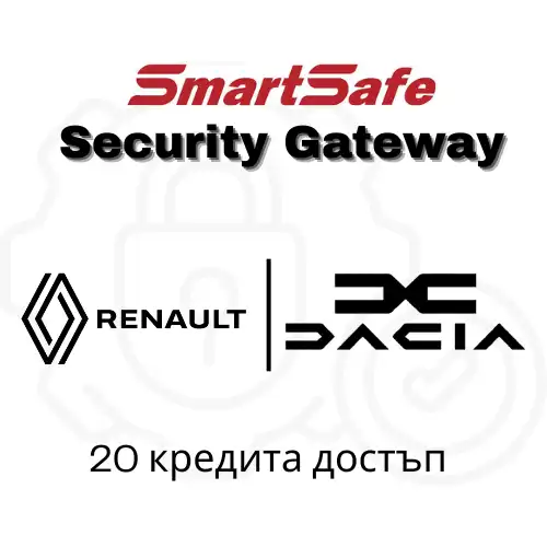 Софтуерен лиценз SGW - 20 кредита достъп за Renault и DACIA